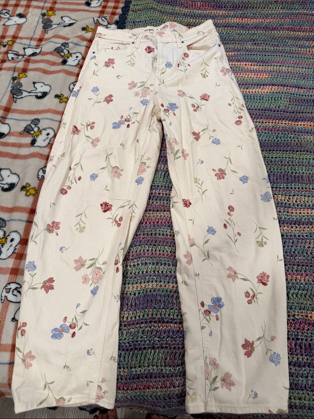 Women’s floral jeans